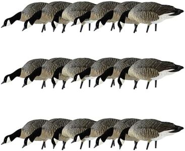 Avian X AXP Honkers Fusion Pack Lesser Canada Goose Decoys, Oversized Realistic Feeder Bodies, Flocked Heads, and Slotted Decoy Bag, Set of 18
