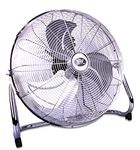 Prem-i-air Chrome 18 Inch (46 cm) Powerful Cooling High Velocity Floor Air Circulator Fan with 3 Airflow Speed Settings, Quiet Operation For Use in Homes, Offices and Bedrooms