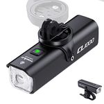 TOWILD CL1000 Smart Bike Lights, 1000 Lumen Front Bike Light 4000mAh Type C Rechargeable Bicycle Headlight for Commute, Up to 18 hours Runtime, 5 Modes Cycling Light for MTB/Road Bike