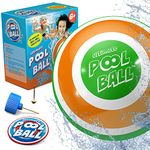 Ultimate Pool Ball Pro - Just Fill It with Water to Play Underwater Games - Dribble Off The Pool Floor & Pass Under Water for Endless Summer Fun (Orange/Green)