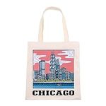 VAMSII Chicago Tote Bag for Women C