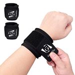 Wrist Compression Strap Support for Fitness, Weightlifting, Tendonitis, Carpal Tunnel Arthritis, Wrist Pain Relief - 2 Pack