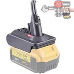 BTRUI for Dyson V7 Battery Adapter for Dewalt 18V/20V Battery Convert to for Dyson V7 Animal Cordless Stick Vacuum Cleaner Handheld Vacuum Converter (DW20V7 Adapter only)