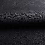 Marine Vinyl Faux Leather Upholstery Fabric 0.9 mm Thickness: Waterproof, Scratch-resistant, Perfect for Upholstering Cars, Outdoor Yachts, and Home Furniture (Black,Pre-Cut 1 Yard)