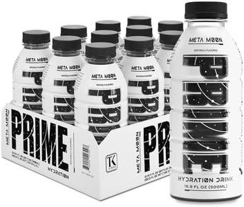 PRIME Hydration META MOON | Sports Drinks | Electrolyte Enhanced for Ultimate Hydration | 250mg BCAAs | B Vitamins | Antioxidants | 2g Of Sugar | 16.9 Fluid Ounce | 12 Pack