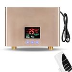 Tankless Electric Water Heater 110V 3000W Under Sink On Demand Instant Hot Water Heater for Kitchen Bathroom Washing (Gold 263)