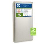 Sealy Nature's Haven 2-Stage Dual Firmness Baby Crib Mattress & Toddler Bed Mattress, Breathable Crib Mattress, Certified Organic Cotton, Extra Firm Coils, Air Quality Certified - Made in USA, 52"X28"