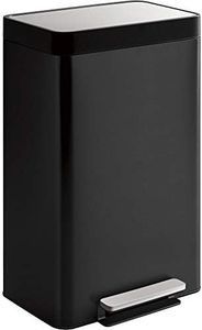 Kohler 20940-BST 13-Gallon Step Trash Can, Black Stainless