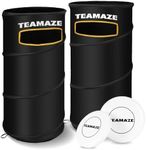 Teamaze Portable Disc Golf Basket Set with 2 Flying Discs | Foldable Backyard & Beach Toss Game for Adults | All-Weather Outdoor Games with Carry Bag | Perfect for Lawn, Tailgating & Camping Games