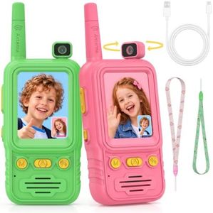 USCAMEL Video Walkie Talkies for Kids: Long Range Walkie Talkie, 2 Pack