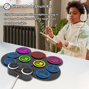 CNAPXAIA 9-Pad Electric Drum Kit – Portable Digital Drum Set