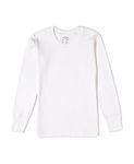 Jockey KT02 Unisex Kid's Super Combed Cotton Rich Full Sleeve Thermal Undershirt with Stay Warm and Stay Fresh Treatment_Off White_5-6 Yrs