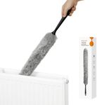 Aieve Radiator Cleaner Brush, 73cm Radiator Cleaner Radiator Brush, Flexible Soft Long Radiator Cleaning Brush Radiator Duster for Radiator & Dryer Lint & Washing Machine (Gray)