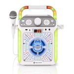 Singing Machine Singing Machine SML682BTW Groove Cube CDG Karaoke System, White