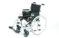 DAYS Whirl Self Propelled & Attendant Propelled Wheelchair, Lightweight Foldable Mobility Aid for Physically Impaired, Handicapped and Elderly users, 41cm