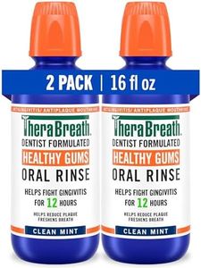 TheraBreath Healthy Gums Periodontist Formulated 24-Hour Oral Rinse with CPC, Clean Mint, 16 Ounce (Pack of 2)