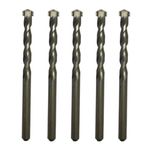 8mm x 120mm TCT Tipped Masonry Drill Bits (Pack Of 5) For Concrete Brick Porcelain Ceramic Tile Plastic Wood