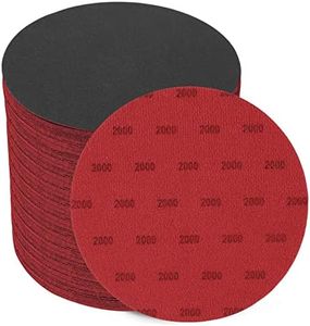 GOH DODD 6 Inch 2000 Grit Sanding Disc, 25 Pieces Wet Dry Sandpaper Hook and Loop Sanding Pads for Random Orbital Sander, Automotive, Woodworking, Metal Polishing and Sanding