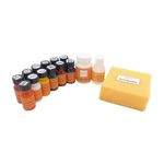 sumikrafts Block Printing kit-12 Assorted acrymine Dyes (Pigment Colors)-20ml Bottles+ Binder Paste 90gm+acrafixer 50ml+ Sponge 10cmx10cm