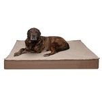 Furhaven XXL Memory Foam Dog Bed Water-Resistant Indoor/Outdoor Quilt Top Convertible Mattress w/Removable Washable Cover - Sand, Jumbo Plus (XX-Large)