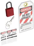 Brady Compact Lockout Tagout Padlock Personal Safety Kit - 123143