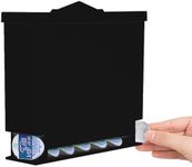 OptoOrg Daily Contact Lens Organizer, Dispenser, & Storage - Hangs Up Easily - Universal for All Brands DailyLens (Black) - Organizer for disposable dailies