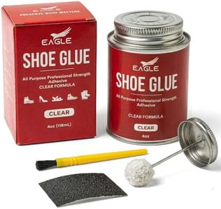 Eagle Shoe Cement – Heavy Duty Shoe Sole Glue for Repair – Strong Waterproof Shoe Adhesive for Sneakers, Boots, and Rubber Soles – Leather and Rubber Shoe Glue for Sole Repair (4 oz)