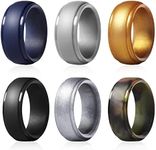 Silicon Rings, 6 Pcs Wedding Silico