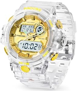 Orologio Donna Orologio Digitale Sportivo Per Donna Adolescente,7 Colori Luce LED,Grande Display Analogico Digitale Orologio Impermeabile con Allarmi,Cronometro,Suoneria Oraria Orologio Multifunzione