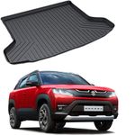 ROYALTECH PVC Dustproof/Waterproof/Foldable/Antiskid Car Dicky, Trunk, Boot Mat (Brezza 2022 Latest Model)