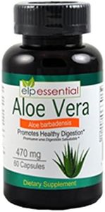 Aloe Vera Capsules Promotes Healthy Digestion 470mg 60 Capsules