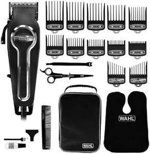 Wahl Haarschneider für Männer mit selbstschärfenden Präzisionsklingen, Elite Pro Head Shaver, Herrenhaarschneider, Secure Fit Premium Schneidkämme, Profi-Friseure, kabelgebunden