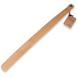 ENA Living Beechwood Shoe Horn, Eco-Labelled Shoehorn, Sustainable Shoe Horn, Long-Handled For Your Comfort, Use As A Back Scratcher, Smooth & Sturdy, Non-Slip Long Shoe Horn, Long-Lasting