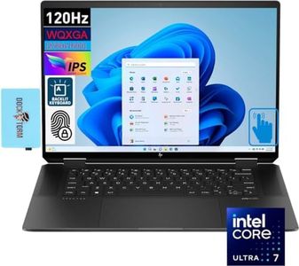 HP Spectre x360 Business IPS Display 2-in-1 Laptop (Intel Ultra 7-155H 16-Core, 16GB RAM, 2TB PCIe SSD, Intel Arc, 16.0" 120 Hz Touch, Backlit KYB, FP, WiFi 6E, BT 5.3, Win 11 Pro) w/Hub