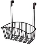 Spectrum Diversified Contempo Storage Basket Over The Cabinet, Steel Wire, Sink Organizer for Kitchen & Bathroom, Medium, Bronze