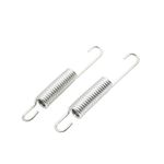 A ABSOPRO 12.5cm Motorcycle Foot Bracket Kickstand Return Spring Side Stand Spring for Suzuki GN125 Metal Silver Tone (Set of 2)