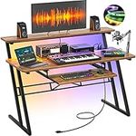 armocity Music Studio Desk with Pow