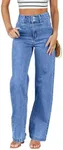 Sidefeel Women's Wide Leg Jeans Hig