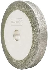 3 inch Flat Diamond Grinding Wheel 150 Grit, 1/2" Arbor, 10mm Wide for Grinding Tungsten,Carbide, Glass,Ceramic, Gem