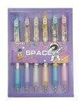 Crackles Space Astronaut Theme Single Color Ball Pens Gift Pack for School Kids Boys and Girls, Birthday Gifts- Pack of 1 Containing 6 Pens