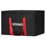 Amazon Brand - Solimo Nylon Underbed Foldable Storage Bag |Clothes Organiser - Medium (Set Of 1, Black)