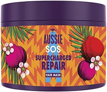 Aussie Maschera Capelli SOS Supercharged Repair Maschera Capelli Vegan Riparatore Superpotente | Per Capelli Bisogno Di Essere Salvati | Superfood Australian | 450 ml