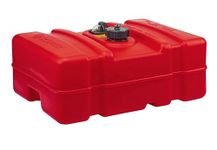 Scepter 08669 Rectangular 12 Gallon Low Profile Marine Fuel Tank for Outboard Engine Boats, 24-1/2-Inches x 18-Inches x 11-1/2-Inches, Red