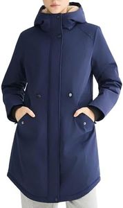 Orolay Winter Coat for Women Long Puffer Parka with Hood Warm Fleece Lined Down Jacket,Navyblue,XX-Large