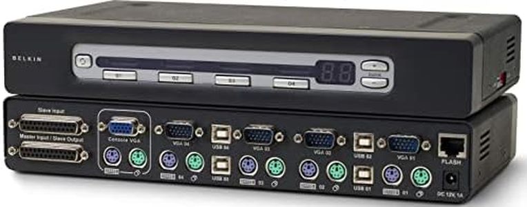 Belkin F1DA116Zea - Switch KVM Pro3 a 16 porte montabile su rack con display on-screen e connessioni VGA, USB e PS/2
