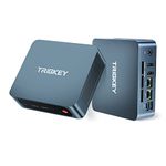 TRIGKEY Mini PC Desktop 12th Gen Intel N100(4Core, Up to 3.4GHz) G5 16G DDR4 500G PCIE1 SSD Dual Ethernet Mini Computer, Support Micro Computer W10 Pro/WiFi 6/BT5.2/Dual 2.0 HDMI/Triple Output