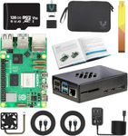 Vilros Raspberry Pi 5 Starter Kit MAX - Turbo Cooled Aluminum - (128GB Edition) - (4GB RAM)