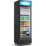 BODEGACOOLER Commercial refrigerators glass door display refrigerator, 12.5 Cu. Ft commercial fridge for Bar,drink, commercial beverage refrigerator with Soft LED Light, Merchandiser Refrigerator.