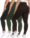 GAYHAY 3 Pack Plus Size Leggings for Women - Tummy Control X-Large - 4X High Waist Stretchy Pants for Workout Yoga Running​