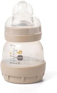 MAM Easy Start Anti-Colic Baby Bottles | 1 Pack (130ml) | Self-Sterlising Baby Milk Bottle | Slow Flow MAM Teat Size 1 | Newborn Essentials | Unisex | (Various Designs)